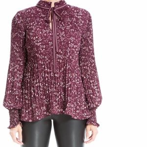 New Women’s Max Studio Floral Blouse Tunic Top